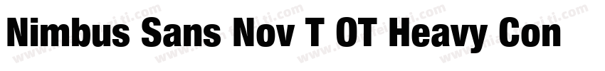 Nimbus Sans Nov T OT Heavy Con Regu字体转换